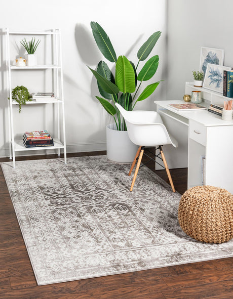Gray 1' 4 x 1' 4 Oxford Sample Area Rug