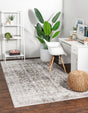 Gray 1' 4 x 1' 4 Oxford Sample Area Rug