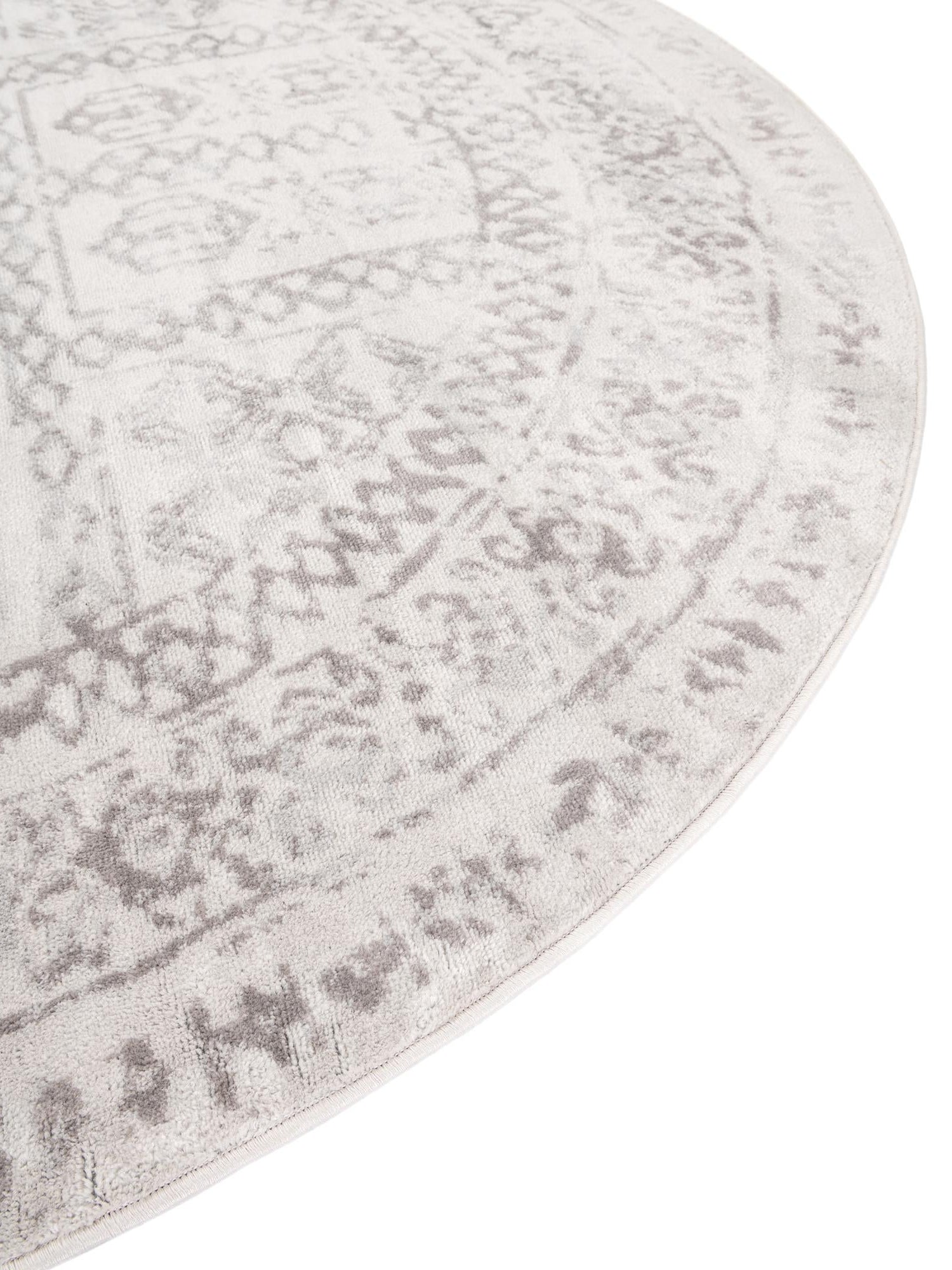 Cream 4' 1 x 6' 1 Oxford Oval Area Rug Traditional Design 100% Polypropylene Carpet for Living Room, Bedrooms, Dining, Office for Sale at Rug Engine