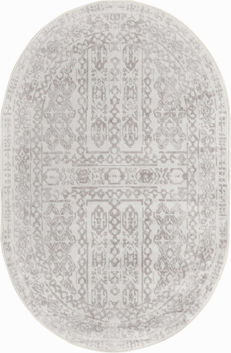 Cream 4' 1 x 6' 1 Oxford Oval Area Rug