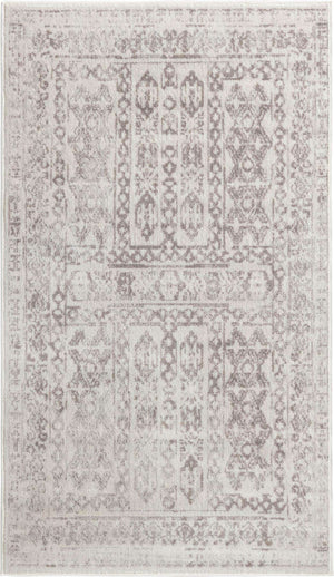 Cream 3' x 5' 3 Oxford Rectangle Area Rug