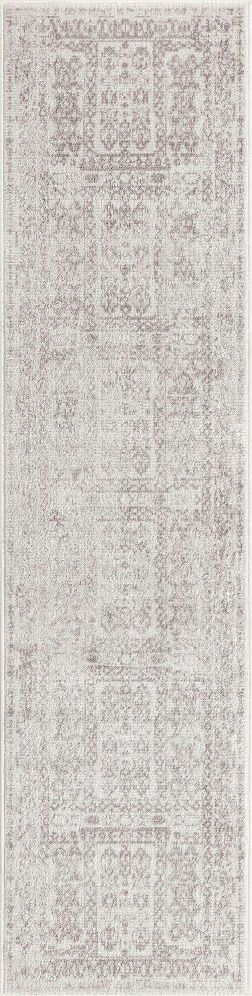 Cream 2' x 8' Oxford Runner Area Rug