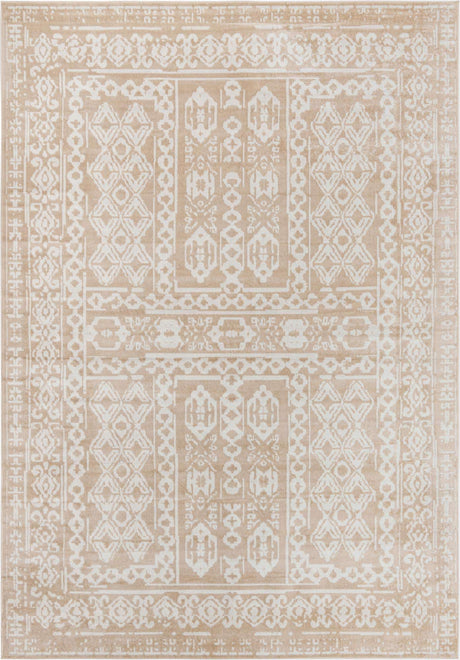 Beige 10' x 14' Oxford Rectangle Area Rug