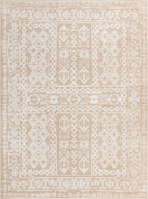 Beige 10' x 13' Oxford Rectangle Area Rug