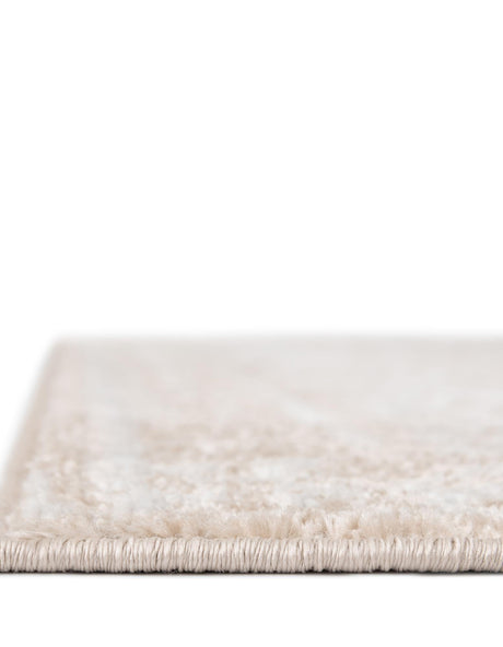 Beige 7' x 7' Oxford Octagon Area Rug Traditional Design 100% Polypropylene Carpet for Living Room, Bedrooms, Dining, Office for Sale at Rug Engine