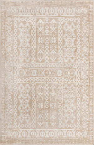 Beige 6' 1 x 9' Oxford Rectangle Area Rug