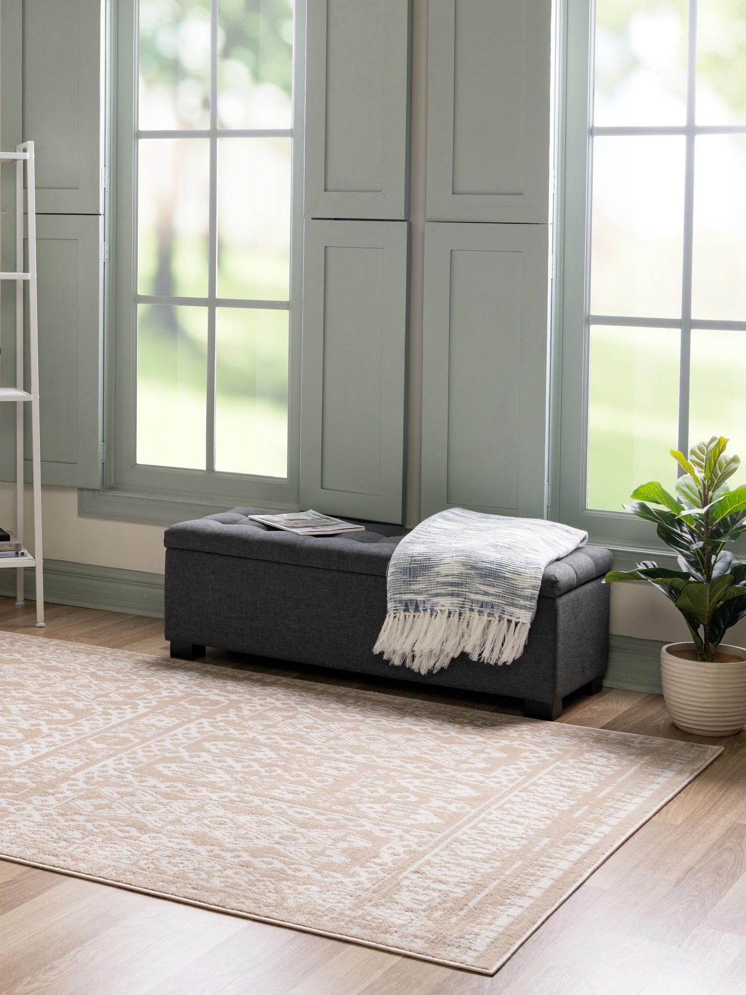 Beige 10' x 14' Oxford Rectangle Area Rug Traditional Design 100% Polypropylene Carpet for Living Room, Bedrooms, Dining, Office for Sale at Rug Engine