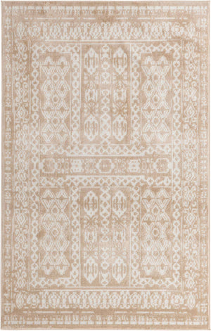 Beige 5' 3 x 8' Oxford Rectangle Area Rug