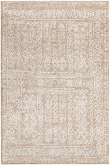 Beige 4' x 6' Oxford Rectangle Area Rug