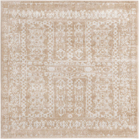 Beige 4' 1 x 4' 1 Oxford Square Area Rug