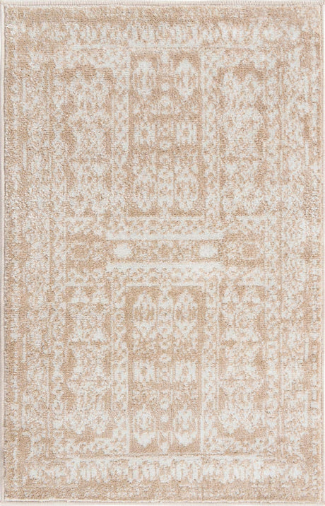 Beige 2' x 3' 1 Oxford Rectangle Area Rug