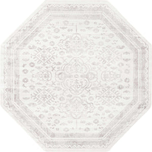 Cream 7' 1 x 7' 1 Oxford Octagon Area Rug