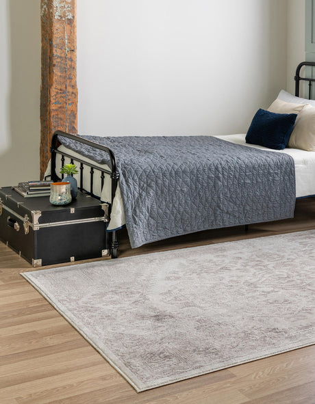 Cream 10' x 13' Oxford Rectangle Area Rug Traditional Design 100% Polypropylene Carpet for Living Room, Bedrooms, Dining, Office for Sale at Rug Engine