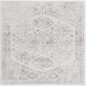 Cream 4' 1 x 4' 1 Oxford Square Area Rug