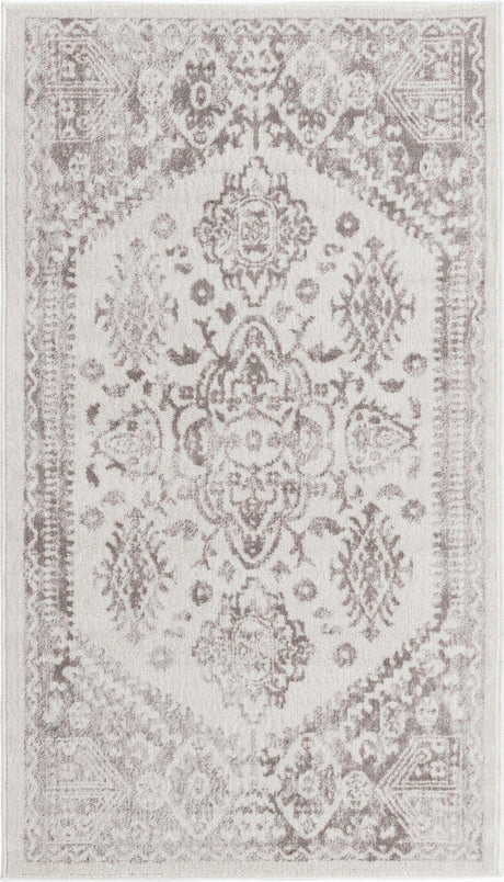 Cream 3' x 5' 3 Oxford Rectangle Area Rug