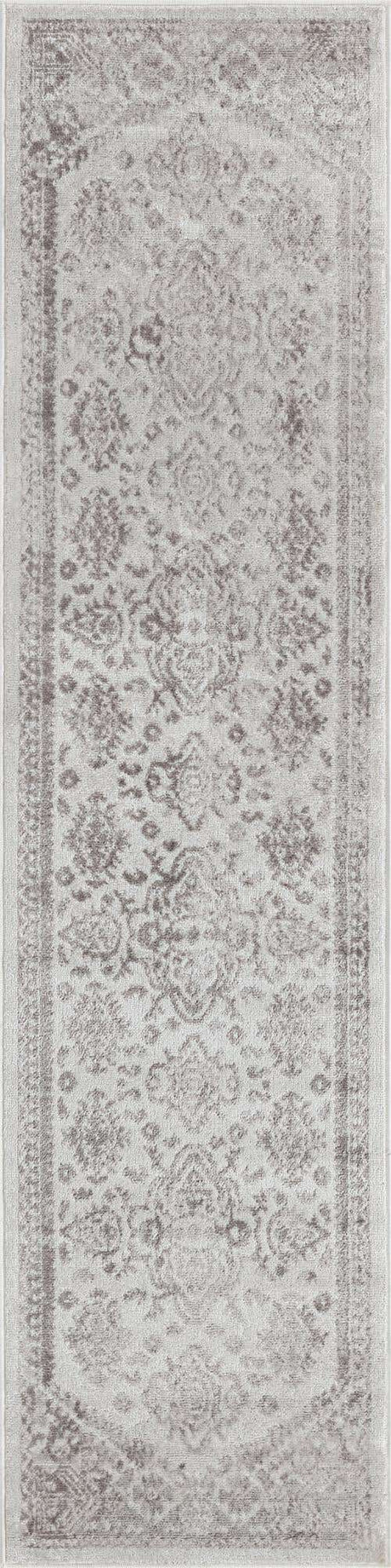Cream 2' x 8' Oxford Runner Area Rug