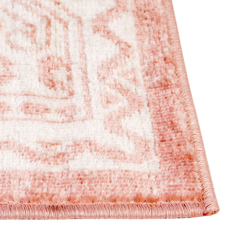 Pink 10' x 13' Oxford Rectangle Area Rug Traditional Design 100% Polypropylene Carpet for Living Room, Bedrooms, Dining, Office for Sale at Rug Engine