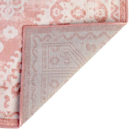 Pink 10' x 13' Oxford Rectangle Area Rug Traditional Design 100% Polypropylene Carpet for Living Room, Bedrooms, Dining, Office for Sale at Rug Engine