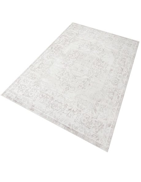 Ivory 9' x 12' Oxford Rectangle Area Rug Traditional Design 100% Polypropylene Carpet for Living Room, Bedrooms, Dining, Office for Sale at Rug Engine