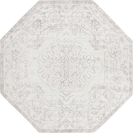 Ivory 7' 1 x 7' 1 Oxford Octagon Area Rug