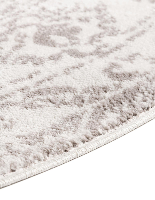 Ivory 5' 3 x 5' 3 Oxford Round Area Rug