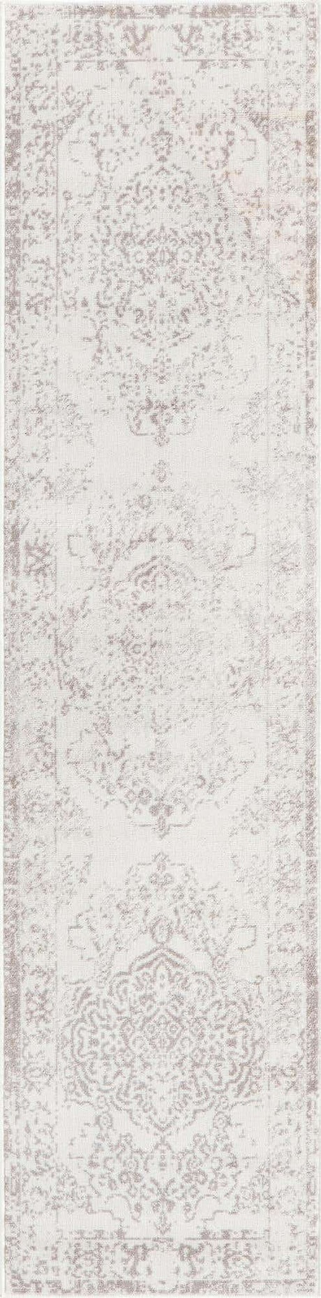 Ivory 2' x 8' Oxford Runner Area Rug
