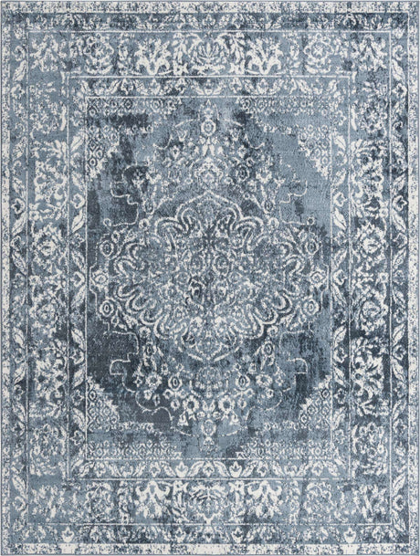 Blue 7' 10 x 10' Oxford Rectangle Area Rug