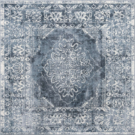 Blue 7' 10 x 7' 10 Oxford Square Area Rug