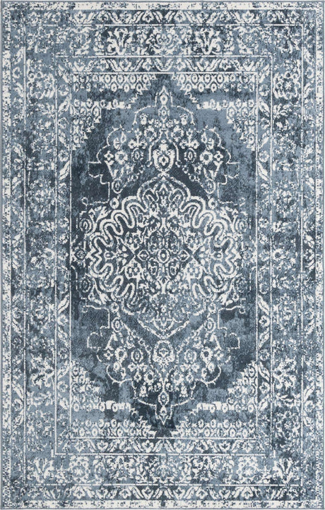 Blue 5' 3 x 8' Oxford Rectangle Area Rug
