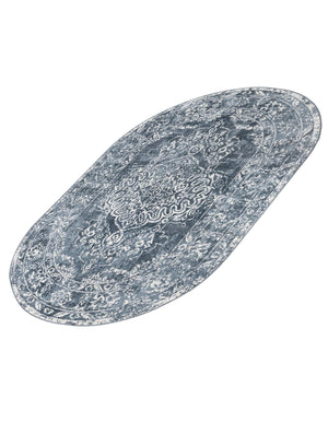 Blue 5' 3 x 8' Oxford Oval Area Rug