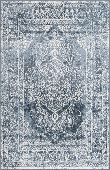 Blue 4' 1 x 6' 1 Oxford Rectangle Area Rug