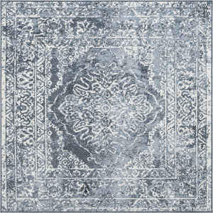 Blue 4' 1 x 4' 1 Oxford Square Area Rug
