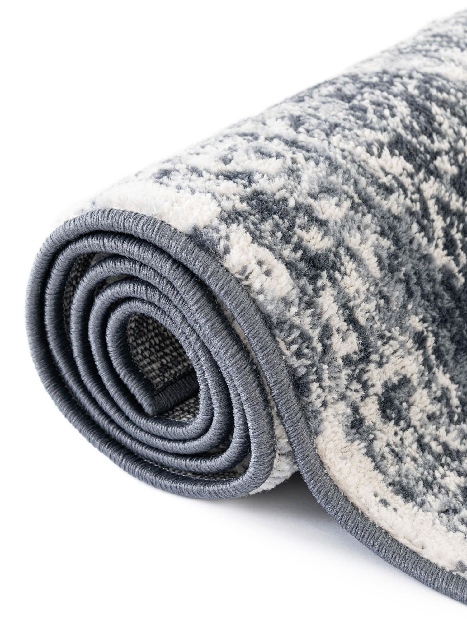 Blue 2' x 8' Oxford Runner Area Rug Traditional Design 100% Polypropylene Carpet for Living Room, Bedrooms, Dining, Office for Sale at Rug Engine