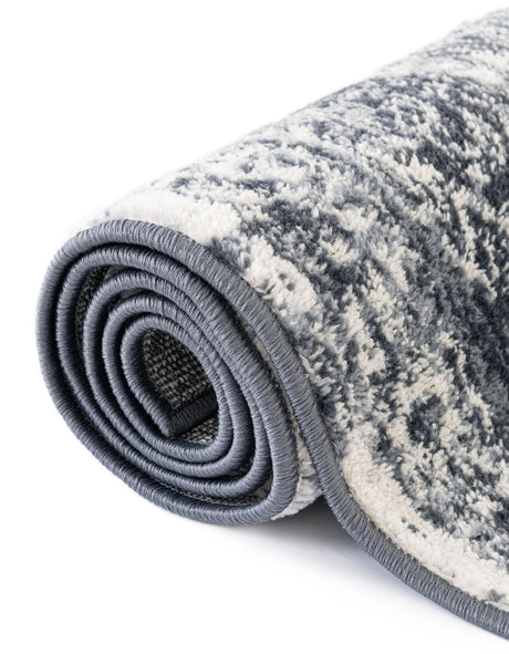 Blue 2' x 8' Oxford Runner Area Rug Traditional Design 100% Polypropylene Carpet for Living Room, Bedrooms, Dining, Office for Sale at Rug Engine