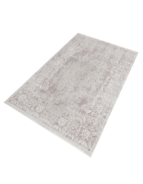 Gray 10' x 14' Oxford Rectangle Area Rug Traditional Design 100% Polypropylene Carpet for Living Room, Bedrooms, Dining, Office for Sale at Rug Engine
