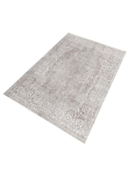 Gray 10' x 13' Oxford Rectangle Area Rug Traditional Design 100% Polypropylene Carpet for Living Room, Bedrooms, Dining, Office for Sale at Rug Engine