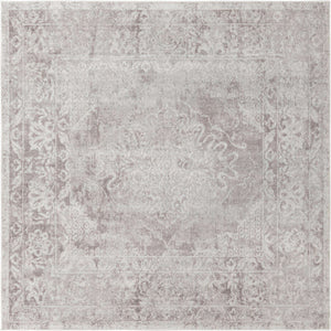 Gray 7' 10 x 7' 10 Oxford Square Area Rug