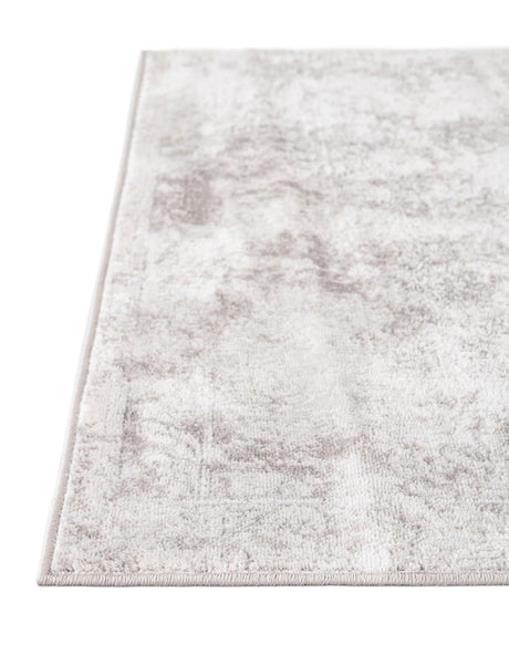 Gray 7' 1 x 7' 1 Oxford Octagon Area Rug Traditional Design 100% Polypropylene Carpet for Living Room, Bedrooms, Dining, Office for Sale at Rug Engine