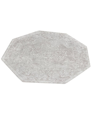 Gray 7' 1 x 7' 1 Oxford Octagon Area Rug