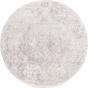 Gray 7' 1 x 7' 1 Oxford Round Area Rug
