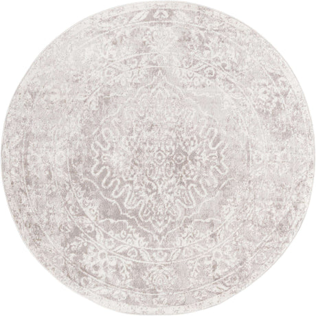 Gray 7' 1 x 7' 1 Oxford Round Area Rug