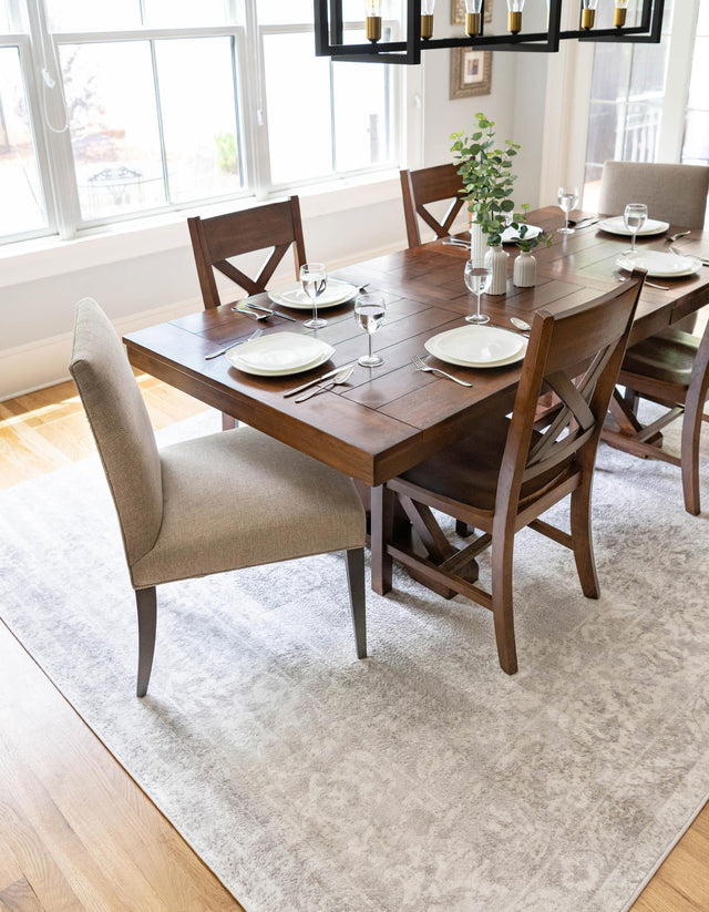 Gray 8' x 10' Oxford Rectangle Area Rug