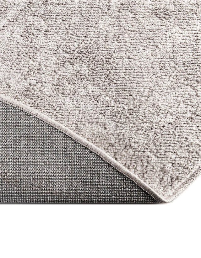 Gray 4' x 6' Oxford Oval Area Rug