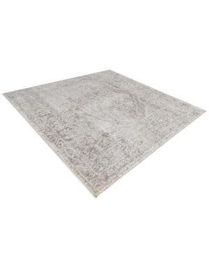 Gray 4' x 4' Oxford Square Area Rug
