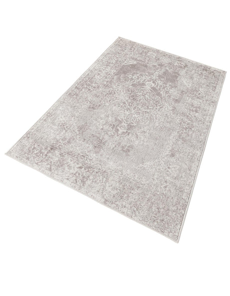 Gray 3' x 5' 3 Oxford Rectangle Area Rug Traditional Design 100% Polypropylene Carpet for Living Room, Bedrooms, Dining, Office for Sale at Rug Engine