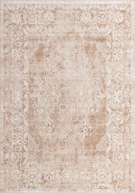 Beige 10' x 14' Oxford Rectangle Area Rug