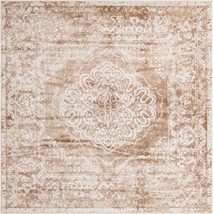 Beige 7' 10 x 7' 10 Oxford Square Area Rug