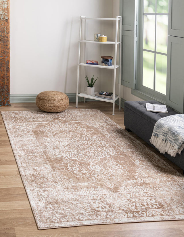 Beige 1' 4 x 1' 4 Oxford Sample Area Rug