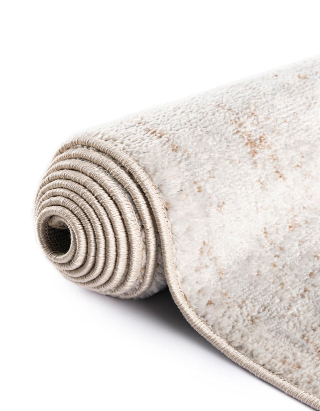 Beige 2' 7 x 12' Oxford Runner Area Rug