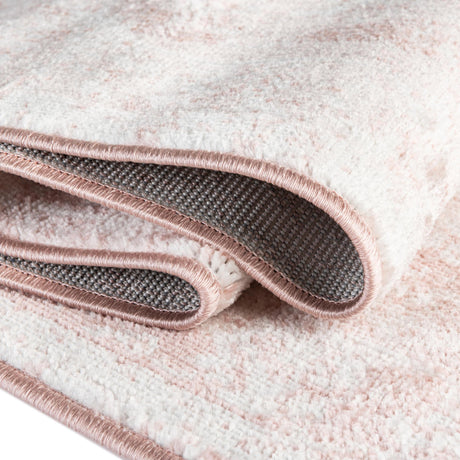 Pink 7' x 7' Oxford Octagon Area Rug Traditional Design 100% Polypropylene Carpet for Living Room, Bedrooms, Dining, Office for Sale at Rug Engine
